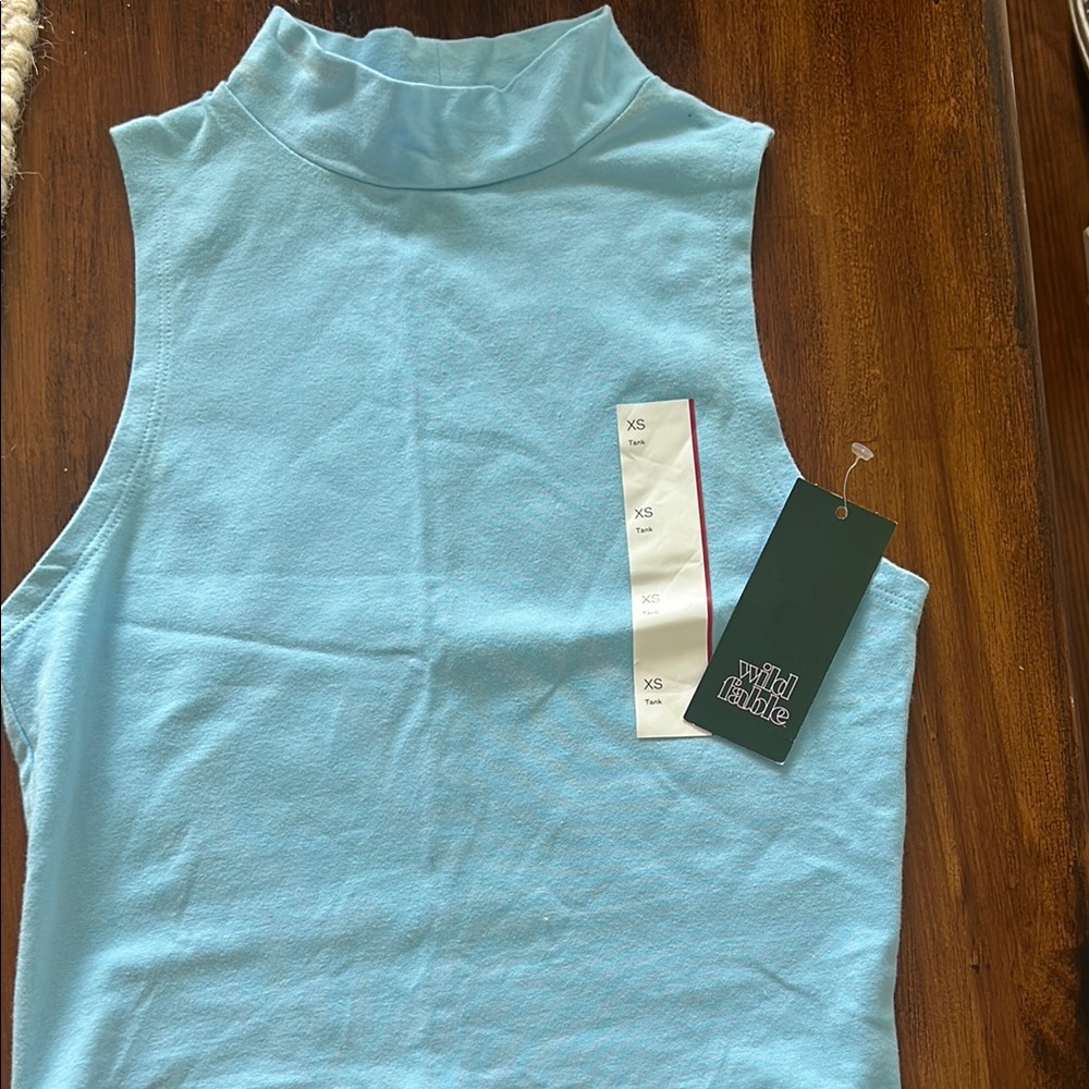 Wild Fable Blue Sleeveless Top